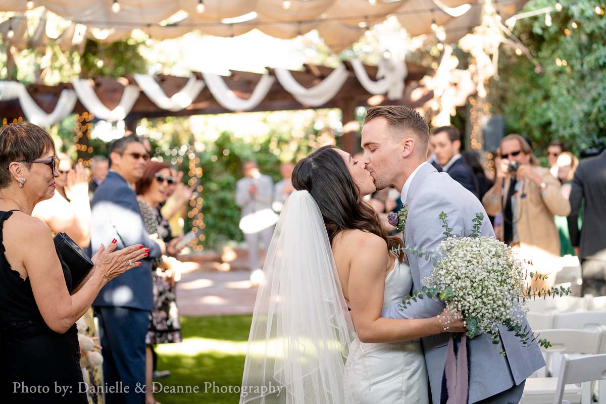 Wedding Ceremony Kiss